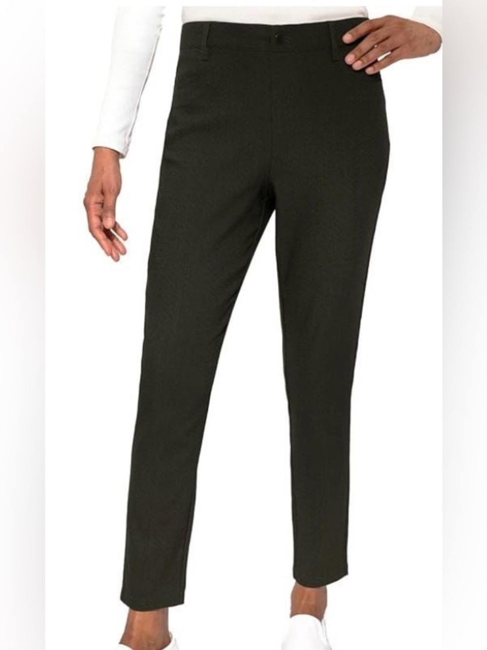 Mario Serrani Women's BNWT Black Pull On Ankle Pants - Large
